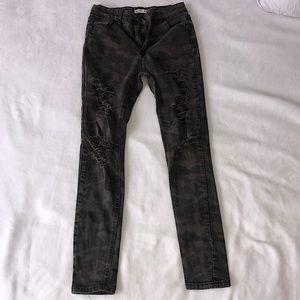 Girls jeans Camouflage Green Jeans 👖